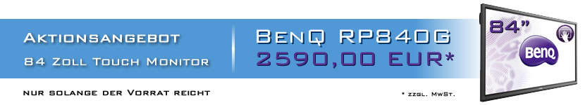 Aktionsangebot BenQ 84 Zoll Touch Monitor