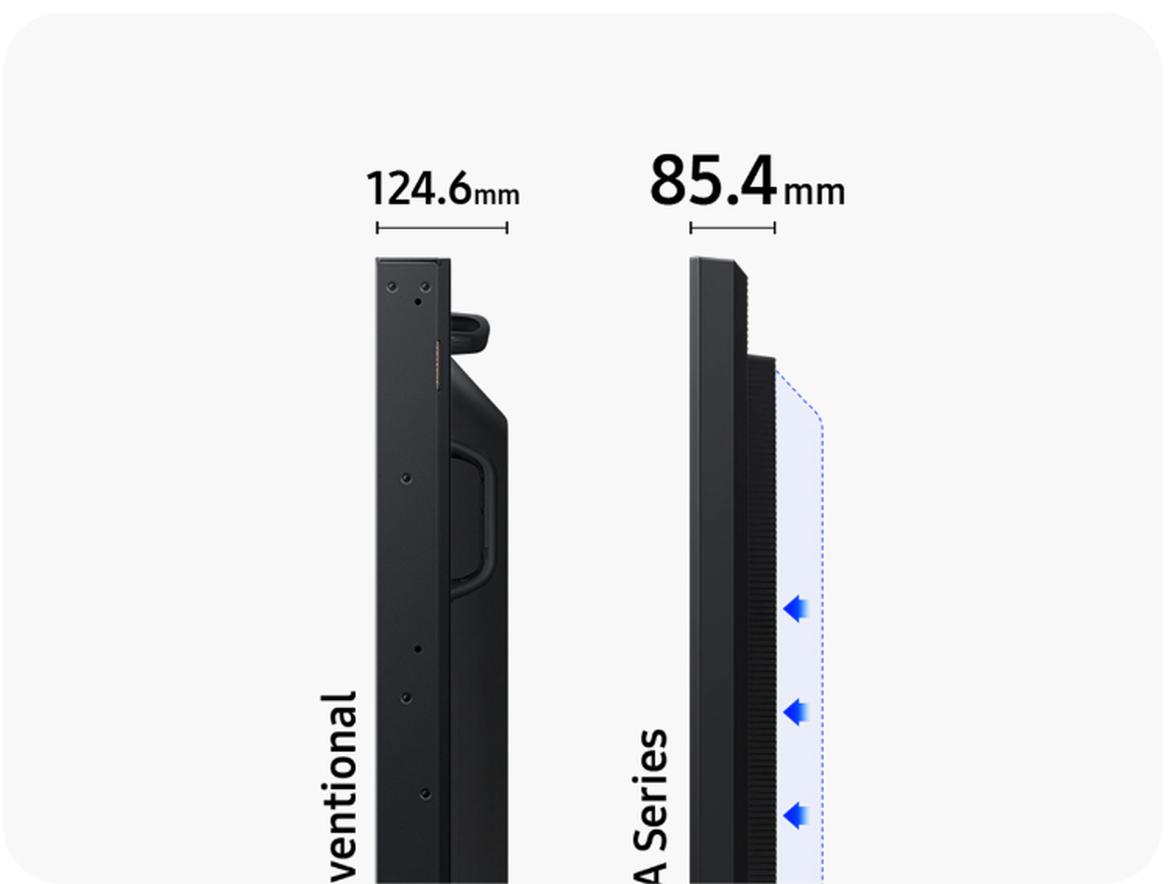 Schmales Design für besseres Ambiente