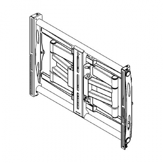 MM-6851 Ausziehbarer Wandhalter fuer Brandschutzgehaeuse bis 80kg