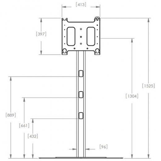 65 Zoll Display inkl. Standfuss und Transportkoffer