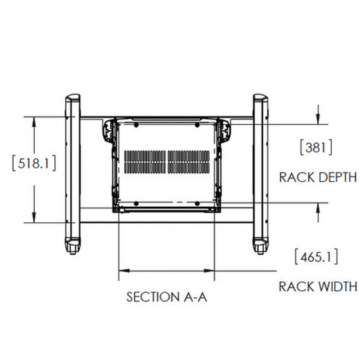 Videokonferenz TV Rollwagen XVAUB fuer 37-70 Zoll Monitore