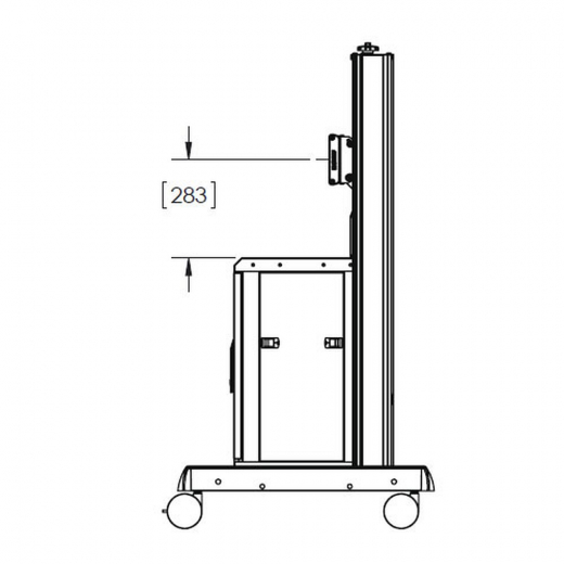 Videokonferenz TV Rollwagen XVAUB fuer 37-70 Zoll Monitore