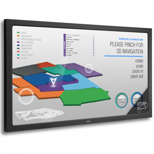 NEC Large V463-TM Multi Touch Display 46 Zoll 117 cm