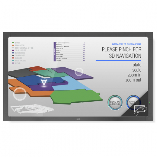 NEC Large V552-TM Multi Touch Display 55 Zoll 140 cm