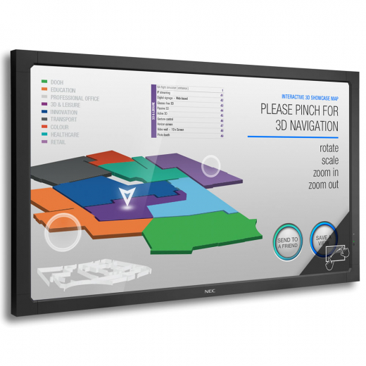 NEC Large V552-TM Multi Touch Display 55 Zoll 140 cm