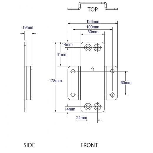 Menue Board Halterung bis 65 Zoll LED Displays