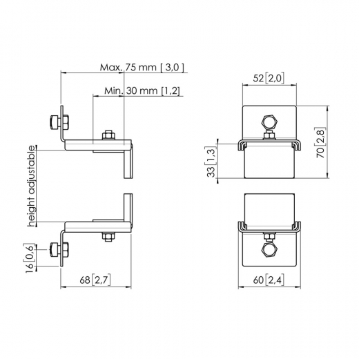 PFA9127 Halteklammer für Mini-PCs