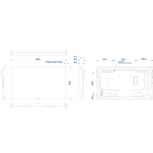 Philips 43BDL4051T/00 Multitouch Display 43 Zoll (108,0 cm)