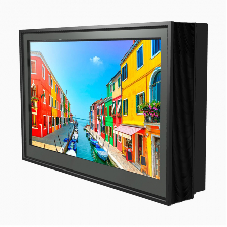 Outdoor Schutzgehäuse DOOHBOX mit Samsung 46 Zoll Monitor OM46N