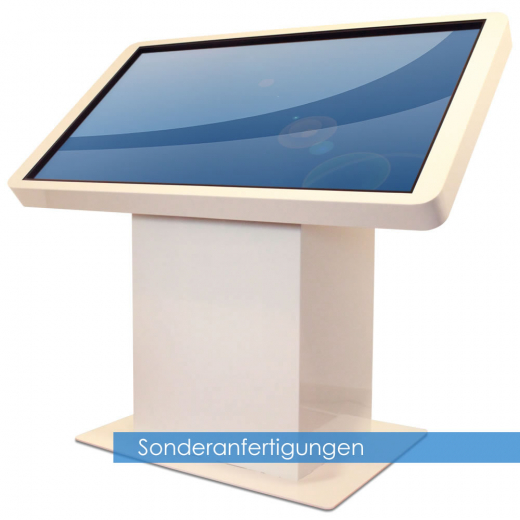 Kiosksystem Pult Version mit Touch Display 43 - 65 Zoll