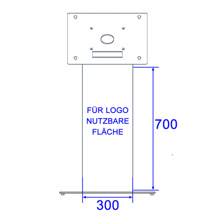 LED TV Pult Standfuß MS400 für Displays bis 65 Zoll