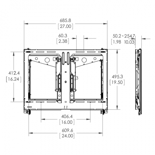 PFW 6880 Videowand-Popout-Modul flach