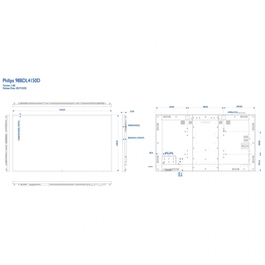 Philips 98BDL4150D/00 Public Info Display 98 Zoll (248,00 cm)