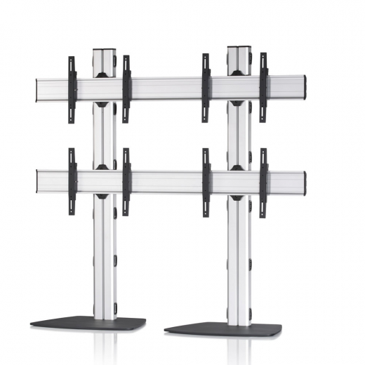 2x2 Videowall Standfuss fuer Monitore von 42-55 Zoll