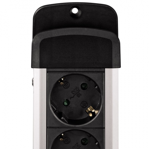 3fach Steckdosenleiste aus Aluminium 3m