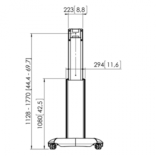 PFT 2520 Display Trolley 32-65 Zoll