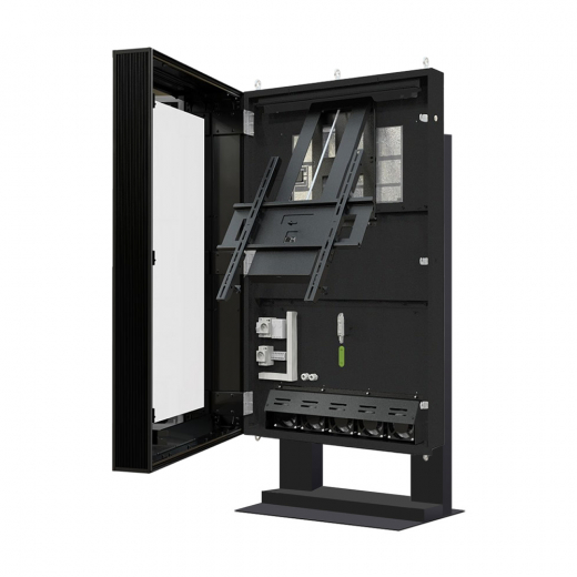 Design Outdoor Stele DOOHSTAND mit 75 Zoll Display