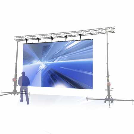 LED Outdoor Videowall zum Mieten und Leihen 5 x 3m
