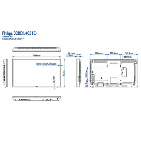 Philips 32BDL4051D/00 Public Info Display 32 Zoll (81,28 cm)