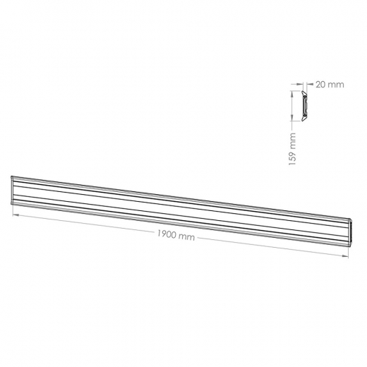 Adapterleiste 190 cm