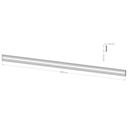 Adapterleiste 325 cm