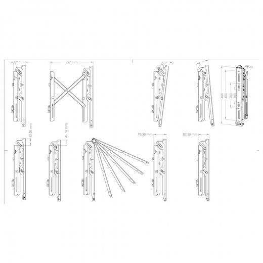 SPRT-400-Pop-Up Adapterschienen für Monitorhalterungssysteme