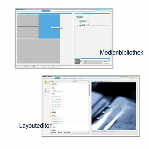 Digital Signage Management-System enlogic show active