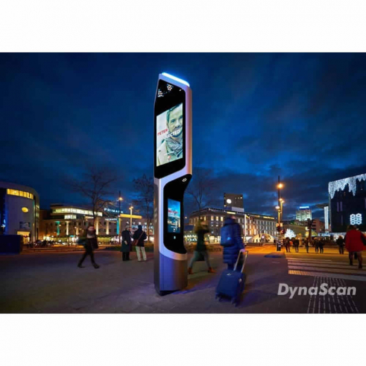 55 Zoll High Brightness Schaufenster Monitor DS552LT4-1 mit 3500 cd/mÂ², schmalem Rahmen und Android Media Player