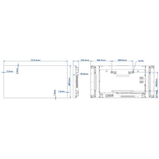 Philips Smart Signage BDL5588XH LED Display