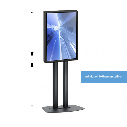 Indoor LED Werbestele MMBS-Stele mit Brandschutz