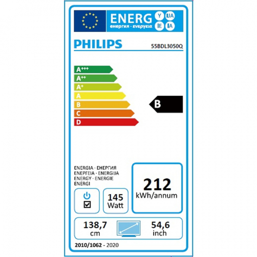 Philips 55BDL3050Q/00 4K UHD Display 55 Zoll (138,7 cm)
