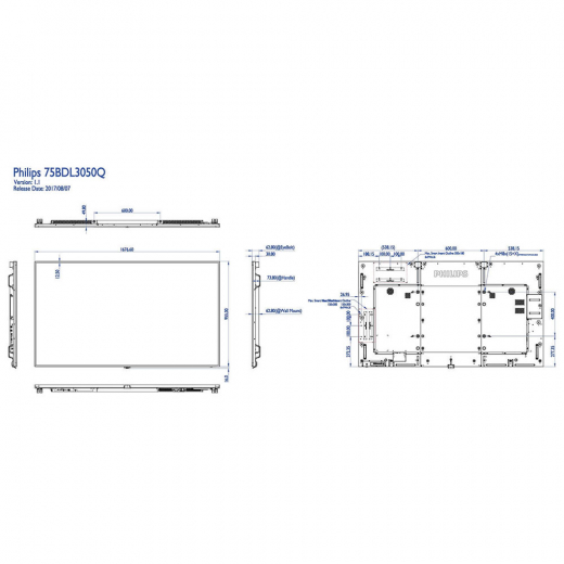 Philips 75BDL3050Q/00 4K UHD Display 75 Zoll (190,5 cm)