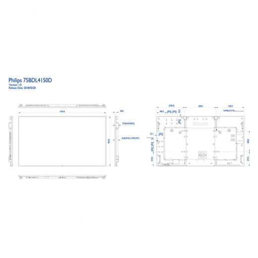 Philips 75BDL4150D/00 Public Info Display 75 Zoll (189,30 cm)