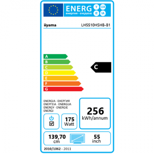 Iiyama Prolite LH5510HSHB-B1 Schaufenster Monitor