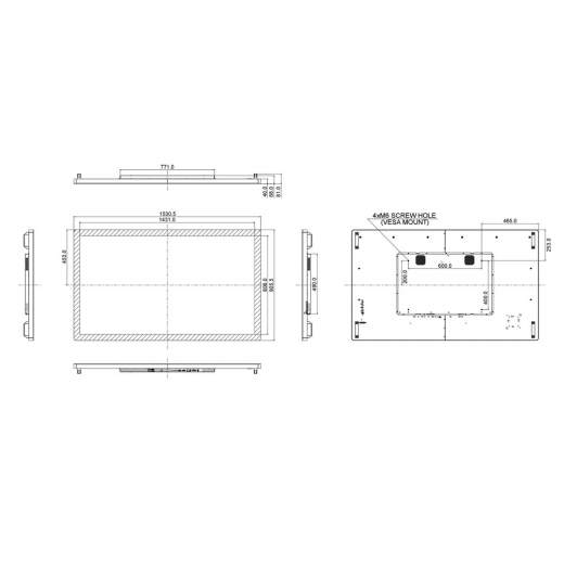 iiyama ProLite TF6538UHSC-B1AG UHD 50 Punkt Touchdisplay 65 Zoll