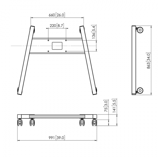 PFT 8525 Rollwagen-Rahmen fuer PFFE 7131