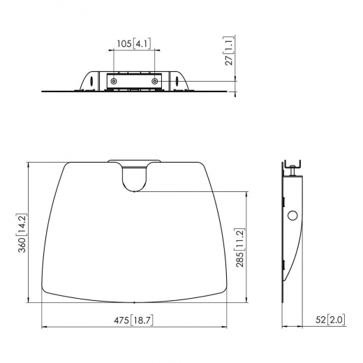 PFA9038 großer Ablageboden