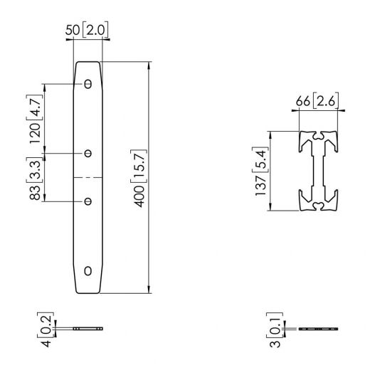 PFA9131 Profil-Rohr-Verbinder