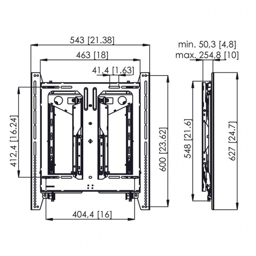 PFW6885 Videowall Pop-out Modul Hochkant