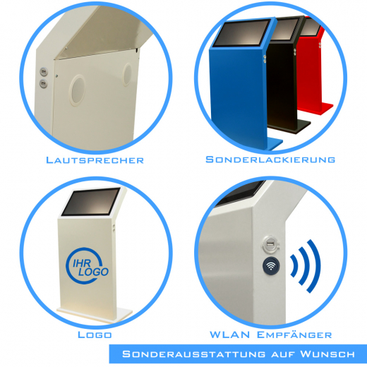 Kiosksystem Info Terminal DWD 27 Zoll Touch