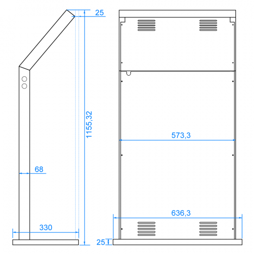 Kiosksystem Info Terminal DWD 22 Zoll Touch