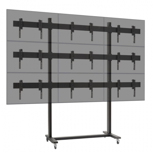 3x3 Videowall Trolley TVW3355