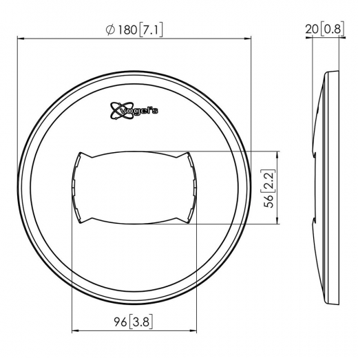 PFA9108 Weiße Deckenblende für Profile der PUC25xx Serie