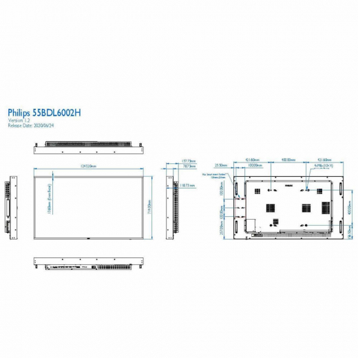 Philips 55BDL6002H Schaufenster Display 55 Zoll (138,7 cm)