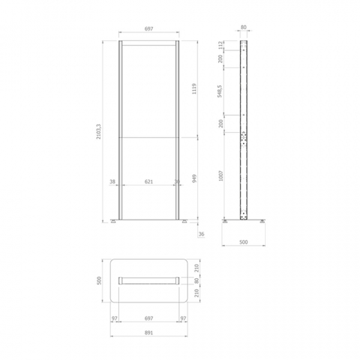 Digitale Werbestele Doppelseitig MMLSD46OM 46 Zoll
