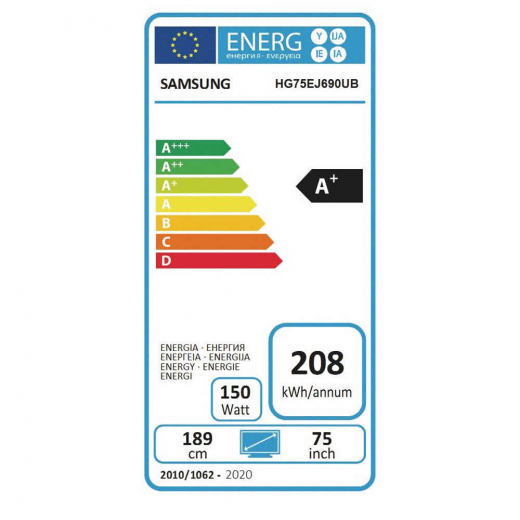 Hotel TV LED Monitor Samsung HG65EJ690UBXEN 65 Zoll 165 cm