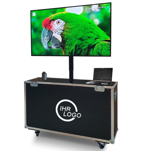 Transportkoffer mit Hublift bis 55 Zoll Display