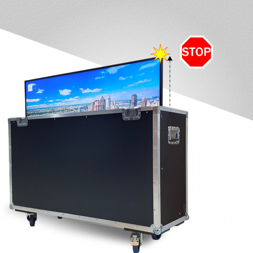 Transportkoffer mit Hublift bis 55 Zoll Display