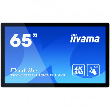 iiyama ProLite TF6538UHSC-B2AG UHD 50 Punkt Touchdisplay 65 Zoll