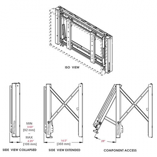 Full Service Videowall Modul für Displays bis 65 Zoll